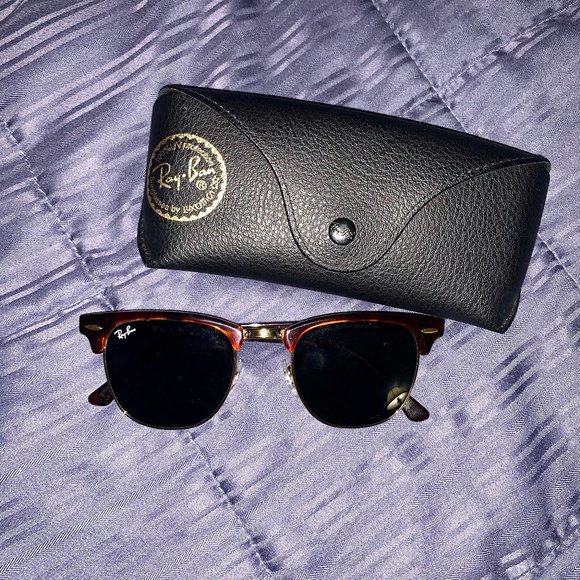 Ray-Ban Clubmaster Classic Tortoise Sunglasses - Picture 8 of 12
